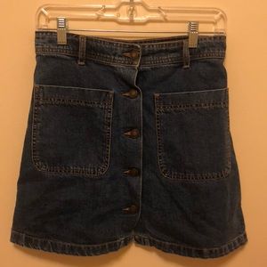 Zara Denim Mini skirt with buttons